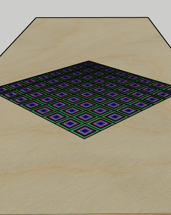 Coffee table with hairpin legs