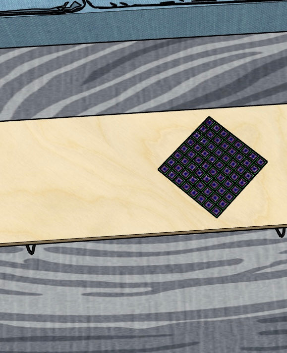 Coffee table with hairpin legs