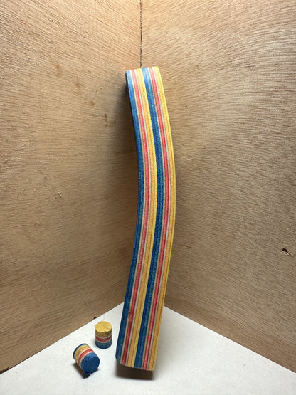 A Door hook that’s made from upcycled skateboard.