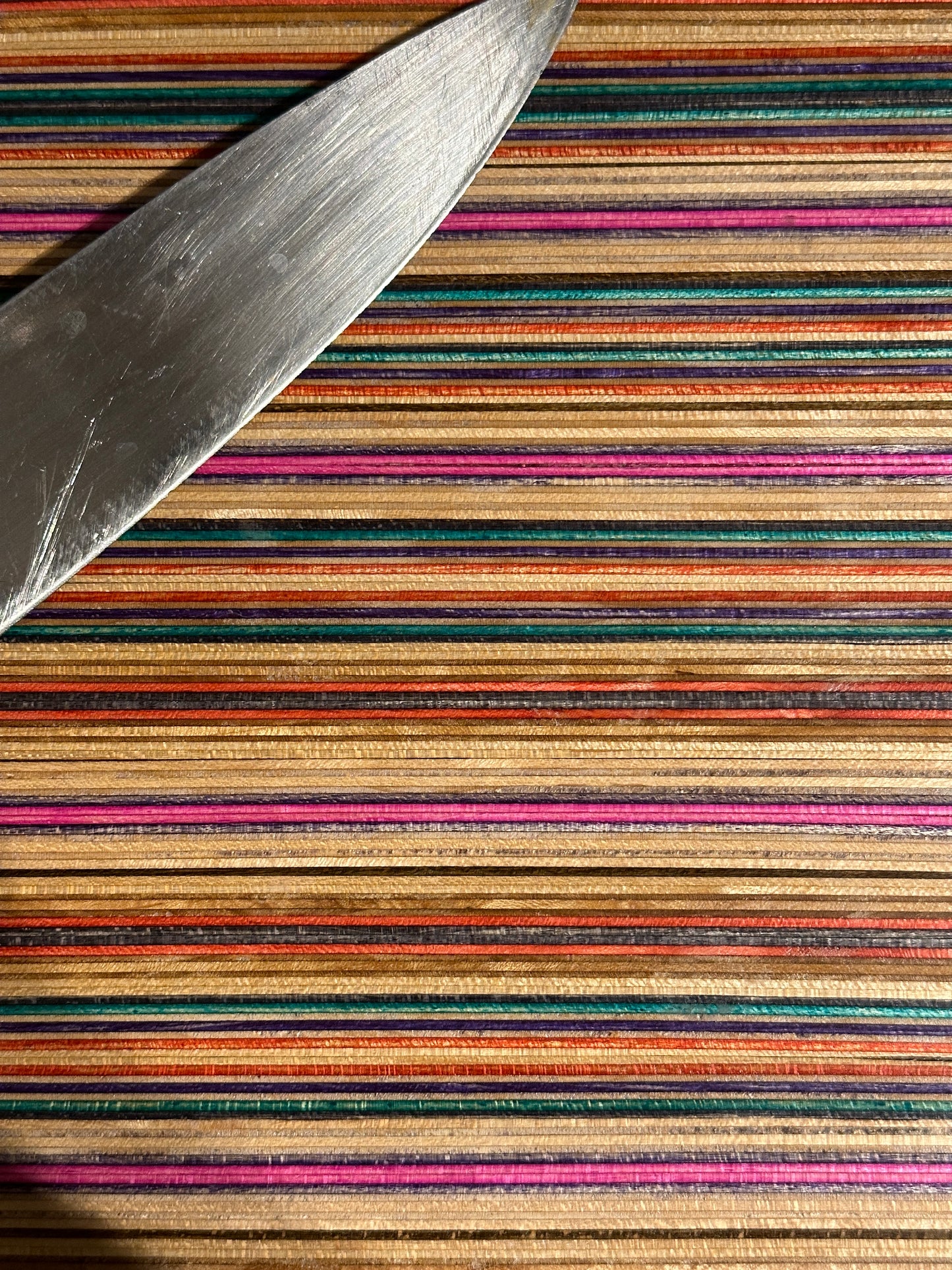 Chopping/Cheese/     Charcuterie/Snack Board made from solid maple skateboard
